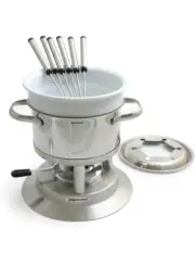 SWISSMAR Arosa 3 In 1 Fondue Set 11 Piece Cheese Dipping Chocolate Dip Meat NEW