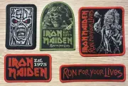 Iron Maiden RUN FOR YOUR LIVES Tour Patch SET Official Woven Patch Sew On
