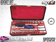 SP TOOLS SOCKET SET - 32PC 3/8"DR 6PT - METRIC/SAE CHROME VANADIUM ( SP20202 )