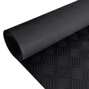Rubber Floor Mat Anti-Slip 5 x 1 m Checker Plate