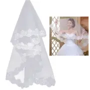 Embroidered Veil Chapel Length Wedding Bridesmaid Lace Veils Bridal Hair