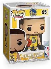 Pop Sports: Stephen Curry Golden State Warriors The Bay NBA Basketball Vinyl Figure Bundle with Compatible Funko Box Protector, EC51015