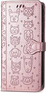YukeTop Case for Nokia C31, PU Leather Flip Folio Wallet Cover, with Card Slots, Case Cover for Nokia C31.(Rose Gold)
