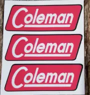 THREE (3) NEW COLEMAN REPLACEMENT DECALS LANTERN 200A 1951 220E/228E 1951-1953