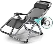 Zero Gravity Lounge Chair, Lounge Chair Camping Chairs Garden Loungers Folding Chair s Armchair,Individual Chair for Lunch,Simple Portable Chair for Adults Lounge Chair (Color : A) Comfortable