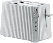 Alessi Plissé MDL08W/USA - Toaster in Thermoplastic Resin, US Plug White