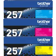 Brother TN257 Toner Ink Cartridge Set Cyan/Magenta/Yellow Colours Genuine High Yield