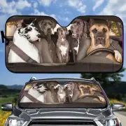 Great Dane Car Sunshade, Great Dane Car Decoration, Great Dane Auto Su