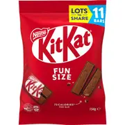 KitKat Milk Chocolate 11 Mini Bars Share Pack 154g