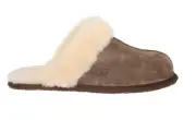 UGG SCUFFETTE II ESPRESSO SUEDE/ SHEEPSKIN SLIPPERS, WOMEN US 7/ EUR 38 NIB
