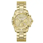 Guess Sport Majesty Sport Gold-Tone Crystal Bezel Men's Watch GW0771L2