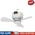 Portable Ceiling Fan Light with Remote Control Tent Fan for Outdoor Camping Dorm