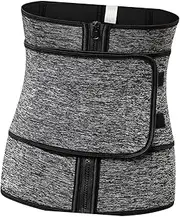 [WOFASHPURET] 1pc Corset Top Shapewear for Women Waistband Trimmer Belt Waist Support (Grey)