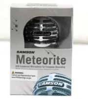 Samson Meteorite Computer Recording USB Condenser Microphone Silver Magnetic