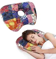 wxmbdzq Ear Piercing Pillow with Ear Hole for Side Sleeper Relief Ear Pain,Cotton and Polyester Ear Pillows,Washable Ear Guard Pillow