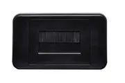 Flat Black Brush Entry Wallplate