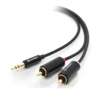 Alogic Premium 5m 3.5mm Stereo Audio to 2 X RCA Male Cable(1) (2) Cables &