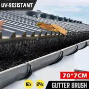 Gutter Brush Roof Leaf Guard Heavy Duty Twigs Filter Home Garden Nylon Bristles
