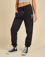 [Roxy] Roxy Women's Surf Stoked Track Pants in Anthracite Size Small S Anthracite