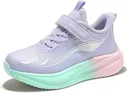 [Hehainom] Girls Kids Sneaker Boys Girls Running Tennis Shoes Sparkle Lightweight Breathable Sport Athletic Girls Shoes