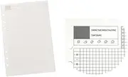 Refills Ruled Lined Paper, 2PCS 40 Sheet 21x14.2cm Loose-Leaf Refillable Planner Inserts Note Paper, A5 Lined Paper Refill for Class Meeting Record School Office (Daily)
