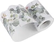 HOOTNEE Eucalyptus Die-Cut Border Sticker Leaves Bulletin Trim 50cm x 5m Office Classroom Decor
