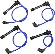 4PCS RC-HE76 Sparkplug Wire Kit for 1992-2000 Honda Civic Del Sol /1997-2000 Acura EL 1.6L D16Y7 D16Y8 D15Z1 D16Z6 D16B5 Engines Replaces# HE76 8034 32722P2FA03