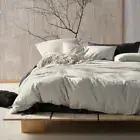 Linen House Napier Black Doona Quilt Cover Set Super King