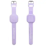 For Tile Mate (2024) Silicone Case Waterproof Adjustable Children Wrist Band Smart Tracker Watch Str Purple