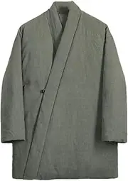[Generic] Tang Suit Cotton-Padded Jacket Men's Chinese Style Thickened Coat Winter Retro Cotton and Linen