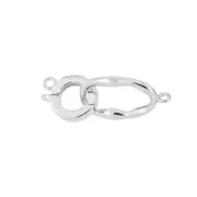 Sterling Silver Hook & Eye Hinged Clasp For Necklace / Bracelet #97224
