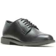 Bates E01840 Men's Sentry High Shine Black Leather Slip Resistant Oxford Shoes