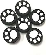 OSTENT 6 x Silicone Thumb Grip Stick Cap Cover Skin for Nintendo Switch Joy-Con Controller Color White