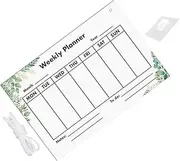 Operitacx Weekly Planner Whiteboard Acrylic Memo Board Markers Dry Erase Calendar for Office Use