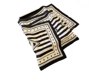 S17 Geometric Scarf Thin Style Fashion Large Rectangle Shawl Versatile Hair Scarves and Wraps Headscarf Belt for Women