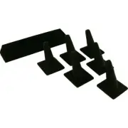 11 Black Velvet Ring Stand & Finger Display