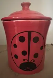 Fiesta ®️ Jam Jar FTCCO Exclusive Scarlet Red Ladybug 14oz Utility Jar with Lid