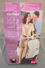 Mediven Plus Compression Socks Unisex Beige 20-30 Calf Open Toe Petite V #18405