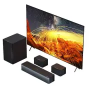 5.1 Virtual Surround Sound Bar, 320W Home Theater Surround System with Adjust...