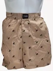 Pink by Victorias Secret Womens Tan Palm Tree Print Elastic Waist Sleep Shorts L