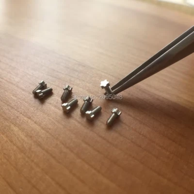 8pcs Silver Black Rose 5 Prongs Screw Fits Richard Mille Watch Bezel RM011 RM050