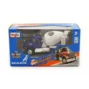 Maisto Licensed Mack Granite Mixer Diecast Model Truck Blue White
