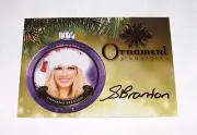 2015 Benchwarmer STEPHANIE BRANTON Holiday #99 ORNAMENT Gold Foil Auto PLAYBOY