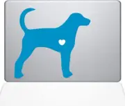 The Decal Guru I Love My Foxhound MacBook Decal Vinyl Sticker - 15" MacBook Pro