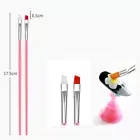 Red 15Pcs Nail Brush Kit Nail Art Tips Uv Gel Nail Builder Brush For Nail Ar 2BB