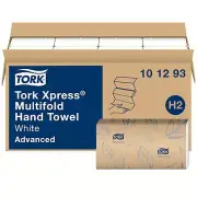 Tork Xpress Soft Multifold Hand Towel White with Grey Leaf Print Absorbent 18...