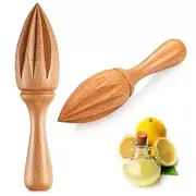 2 Pcs Wooden Citrus Reamer Lemon Hand Juicer Beech Wood Handheld Citrus Juice