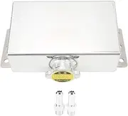 Cechoayuu Universal Coolant Overflow Reservoir, 1L Aluminum Alloy Tank, Car Coolant Overflow Tank