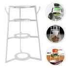 4 Tier Pot Rack Pan Pantry Organization and Storage Cabinet Shelving Shelf