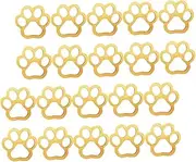 LIGHTAOTAO 30Pcs Unfinished Wooden Dog Paw Cutouts DIY Craft Ornaments for Pet Parties Present Tags and Home Decor Versatile Blank Design for Custom Painting and Decoration